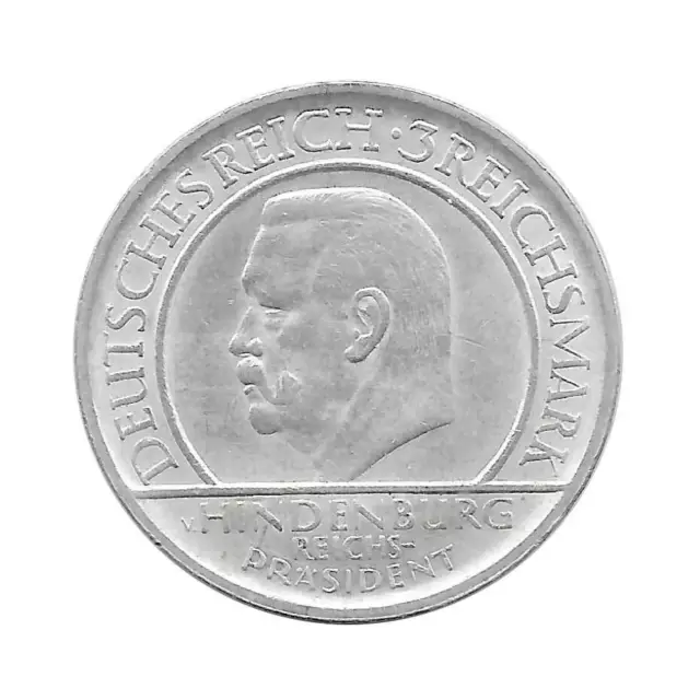 Silbermünze 3 Reichsmark Deutschland Weimar Hindenburg Schwurhand F Jahr 1929