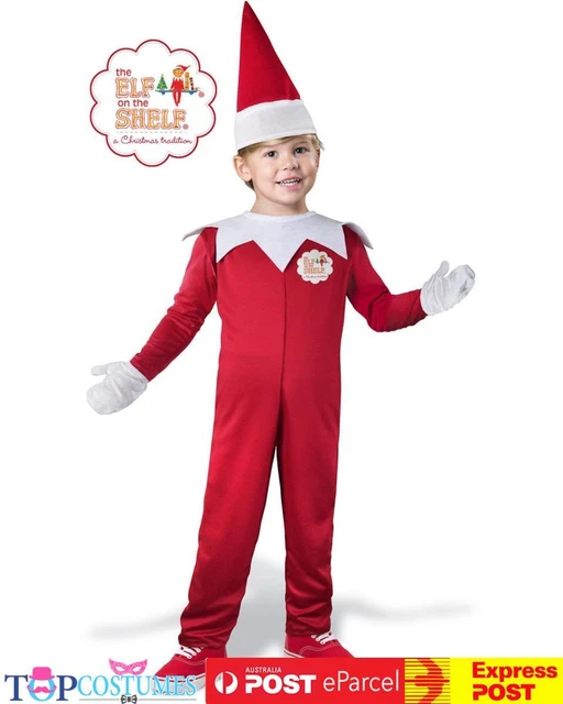 The Elf On The Shelf Toddler Costume Christmas Xmas Fancy Dress Costume