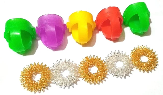 Anillo de acupresión Sujok 5 piezas, almohadilla para pulgar 5 piezas