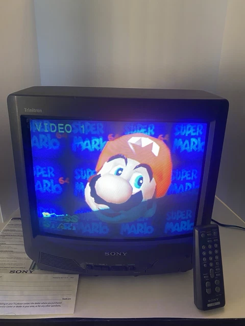 SONY KV-10PR1 TRINITRON Color TV 10 Inch CRT Monitor 1997 Retro
