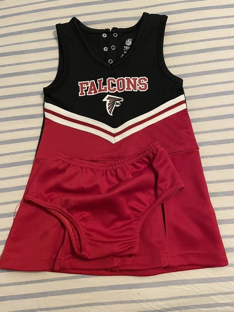 NFL Team Apparel Girls Atlanta Falcons Cheerleader Outfit Size 3t