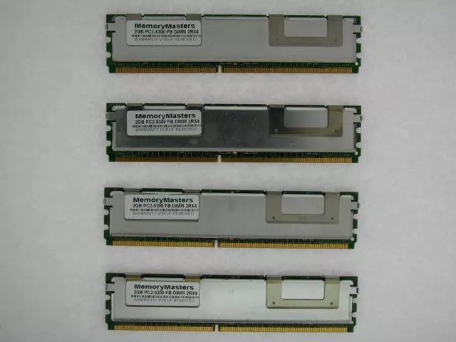 8GB 4X2GB KIT HP Hewlett Packard Compaq PC2-5300 DDR2 ECC FB DIMM RAM MEMORY