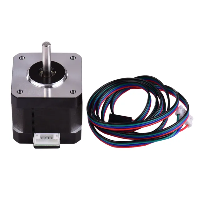 Twotrees Stepper Motor Nema 17 Motor High Torque 1.5A (17HS4401) 42N.cm  (60oz.in) 1.8 Degree 38MM 4-Lead with 1m Cable and Connector for 3D Printer