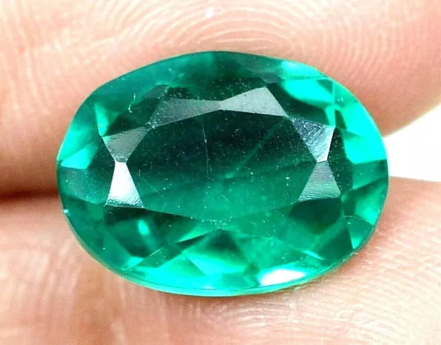 11.45 Ct Esmeralda verde natural colombiana Corte ovalado Piedra preciosa...