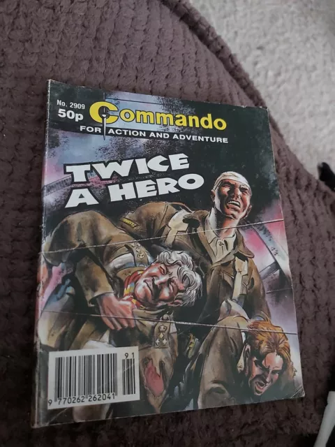 Commando comic TWICE A HERO NO 2909