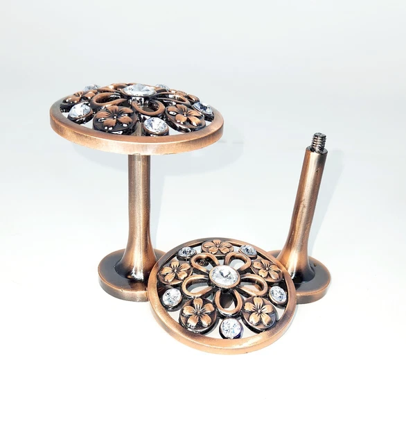 RISHNEG Set of 2 Decorative Metal Wall Curtain Tiebacks, Retro Curtain Tiebacks 3