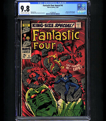 Fantastic Four Annual #6 Cgc 9.8 1St Annihilus & Franklin Richards 1968 Nm Mt
