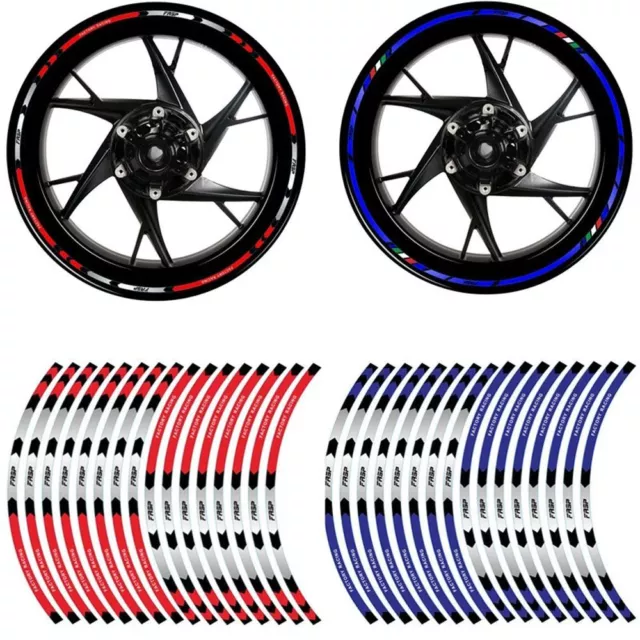 16Pcs Strip Motorcycle Wheel Sticker Car Reflective Rim Tape Bicycle Auto Decal