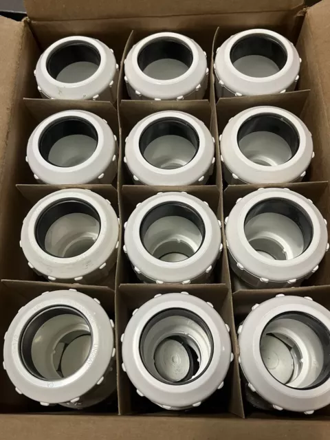 Box of 12 NDS Flo-Control 1500-15 Swing Check valve, 1-1/2”, IPS Compression PVC