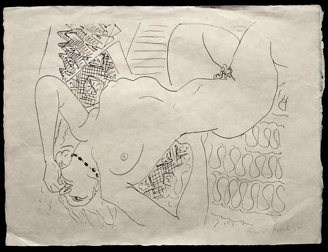 Henri Matisse - Litografía 1960 ( Nudo Picasso Munch Schiele Braque Dufy )