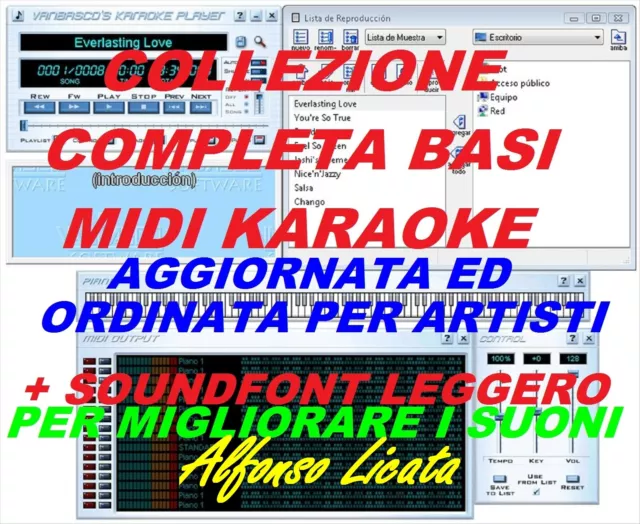 Basi Midi Karaoke Racc. Completa Ordinata E Agg. Gennaio 2023 + Modifica Suoni