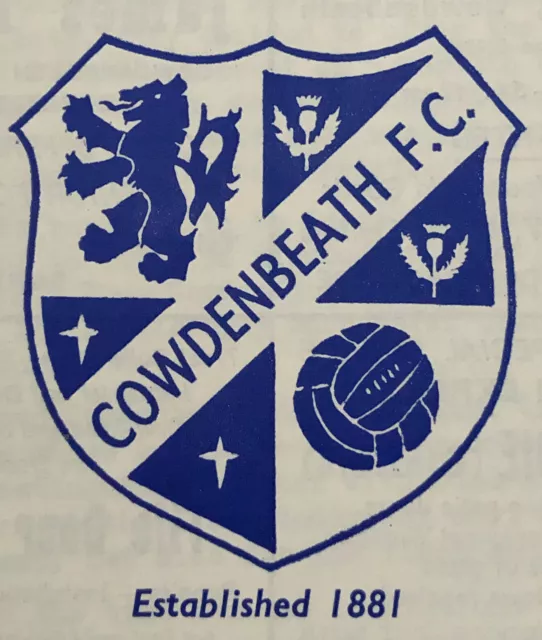 Cowdenbeath Home Football Programmes *Choose From List* - Discount Available!