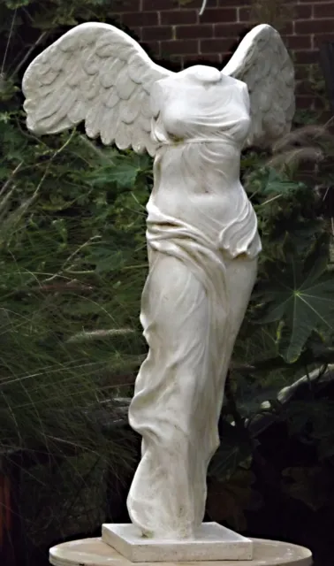 Winged Statue Sculpture Nike Victory Greek Italian Paris Louvre Garden Home 1 m.