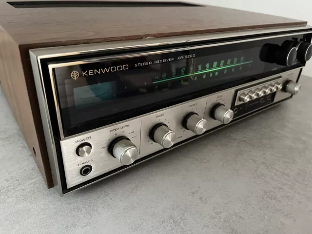 Kenwood Stereo Receiver KR-5200 FM/AM Verstärker HiFi Manual Vintage Nussbaum