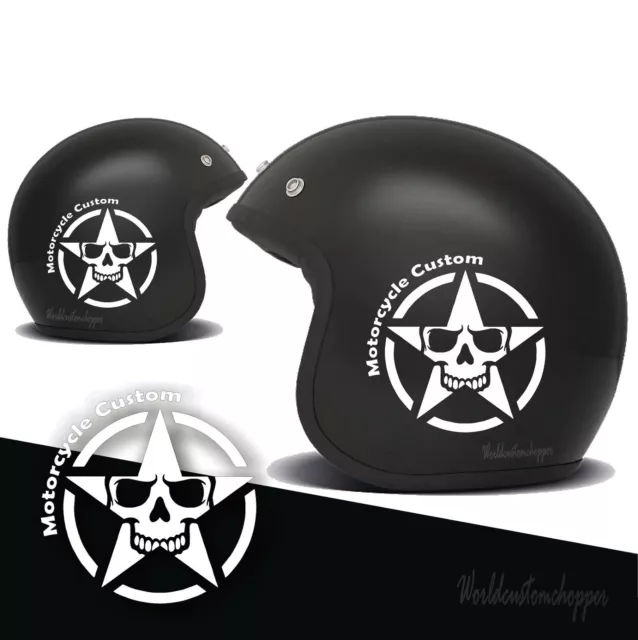 Adesivi Stikers per Honda Shadow 600 750 1100 Stella Skull Casco Bandit Elmet