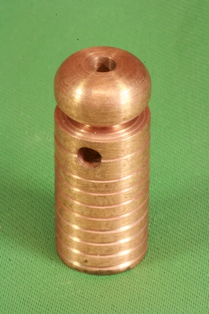 Plomada perico cilindro. Color cobre S.XX Cylinder perico plumb bob Copper color