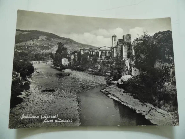 Cartolina Viaggiata "SUBBIANO ( Arezzo ) Arno pittoresco" 1958