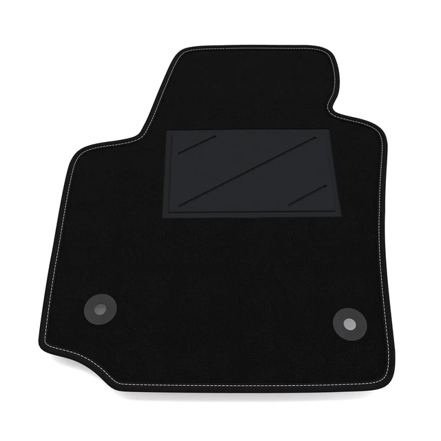 Tapis De Sol Côté Conducteur Pour Renault Megane 2 (3-5 Portes, 2002-2009) - Sur Mesure, Antidérapant - Fabriqué En Italie