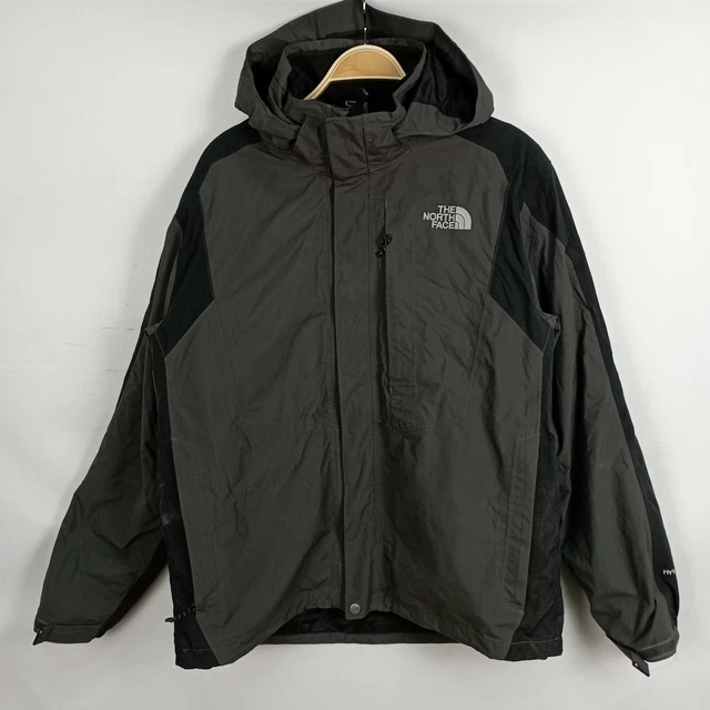 Giacca The North Face nylon colore grigio taglia L fodera rimovibile