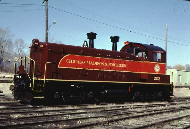 Chicago Madison & Northern EMD NW2 Kodachrome original Kodak Slide
