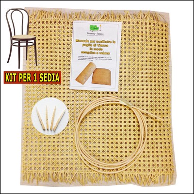 46 x 50 cm Sostituzione per sedie thonet Paglia de Vienna per sedie ECC Kit di Riparazione Sostituzione 