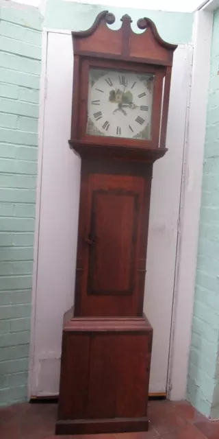 ANTIQUE COUNTRY LONGCASE grandfather CLOCK  - repair project - BUYER TO COLLECT