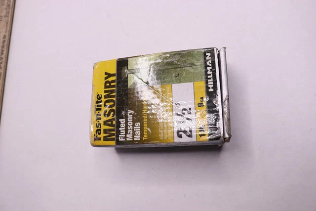 Hillman Fluted Masonry Nails Temper Hardened 9-Ga 1lb. 2-1/2" 461403