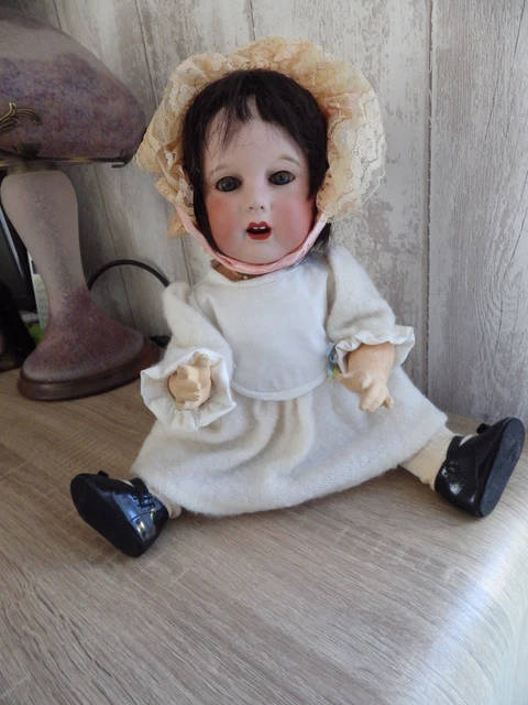 Poupée Ancienne Armand Marseille - Bébé Caractère Moule 990, Hauteur 44 Cm