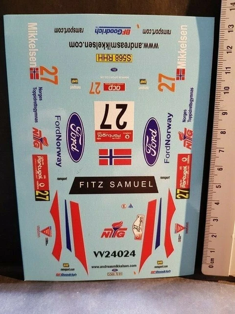 Décalcomanies (decals) 1/24 Ford Focus WRC #55 Ken Block - Rallye Mexico 2010 - Colorado