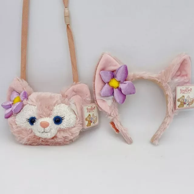 DISNEY DUFFY BEAR Friend LinaBell Fox Head Plush Coin Bag Purse