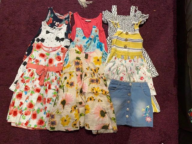 Girls Clothes Bundle Age 3-4 Years Skirts Dresses Romper Summer Outfits