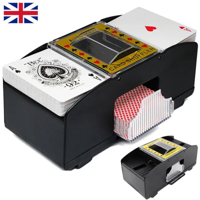 Automatic Cards Shuffler Sorter Casino Playing Poker One Two Deck Game Machine