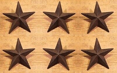 Cast Iron Star Nail Rustic Xtra-Large 5" Wide Home Decor (Set of 6) 0170-02109