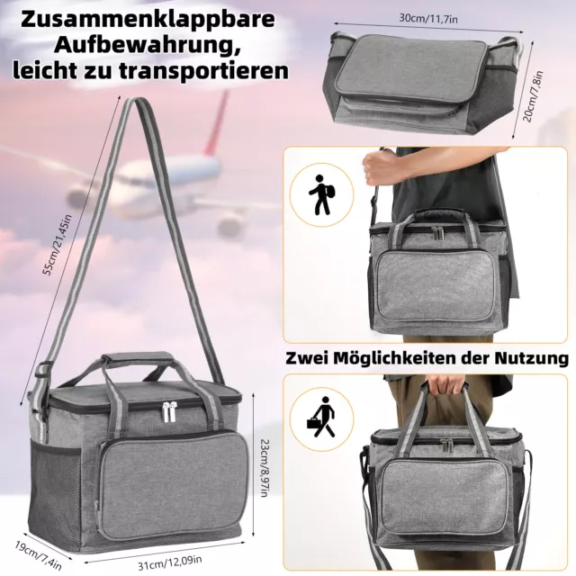 Kühltasche Thermotasche 15L Isoliertasche Picknicktasche Getränkekühler Kühlbox 2