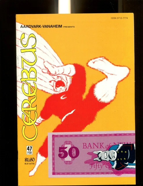 CEREBUS 47 (9.2) 1ST MOON ROACH? AARDVARK-VANAHEIM  (b048)