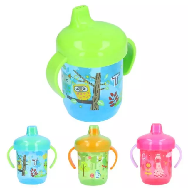 Portable Cartoon Baby Toddler Spill Proof Trainer Cup - Infant Kids Sippy