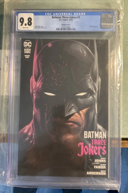 Batman Three Jokers #1 CGC 9.8 Jason Fabok Variant Cover A