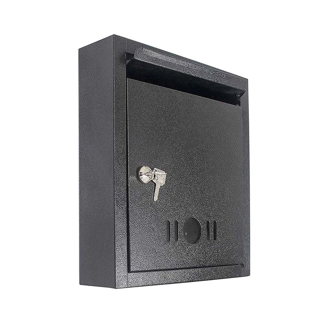 Haut Grade Métal Courrier Boite / Lettre Boite - Noir