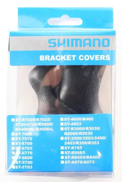 SET of Shimano ST-6770 Bracket Covers STI Brake Hoods Black