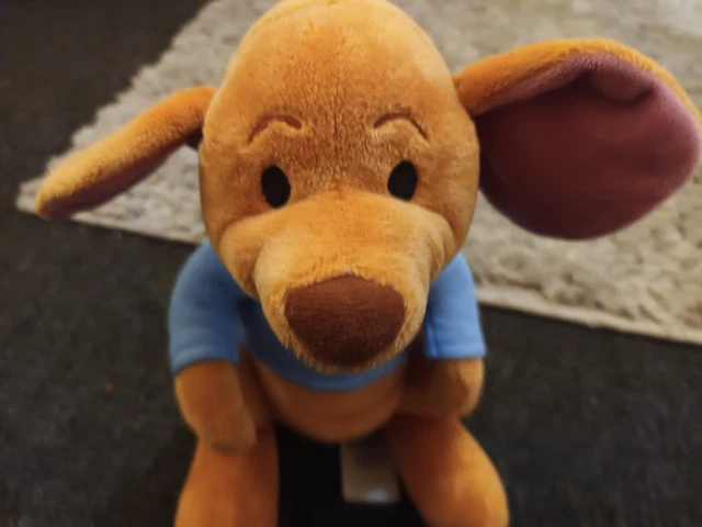 DISNEY STORE ROO From Winnie The Pooh 12” Soft Toy plush blue jumper £8 ...