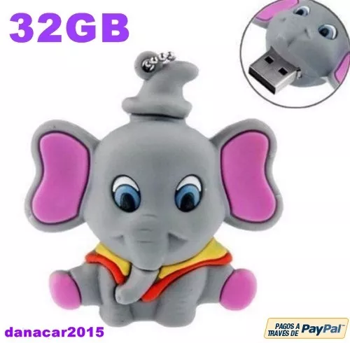 Pen Drive Pendrive De Un Elefante 32Gb 32 Gb Memoria Usb (Dumbo 4 8 16 64)