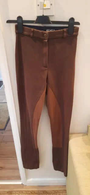 Saddle Huggers By Shire Size 24 Jodhpurs Brown