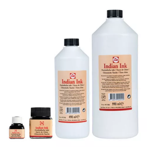 ROYAL TALENS INDIAN INK - 11ml - 30ml - 490ml - 990ml BOTTLES - TATTOO