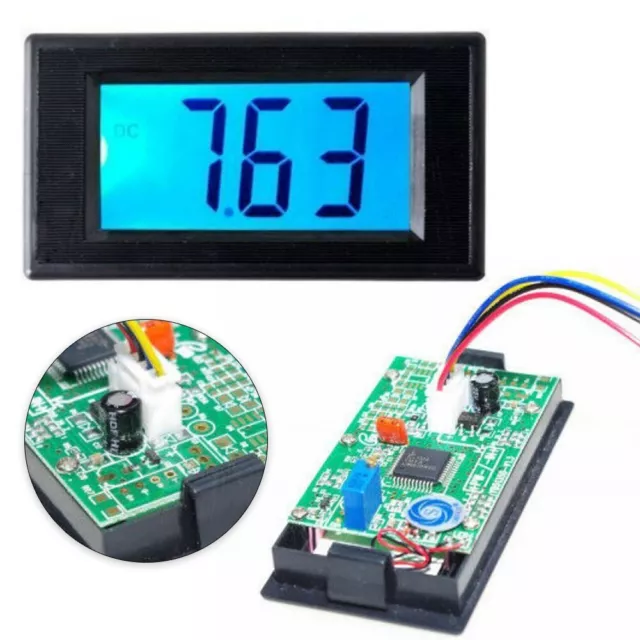 Voltmetro Pannello Digitale AC/DC 8-12V Automobili Pannello LCD Alimentato Spedizioni