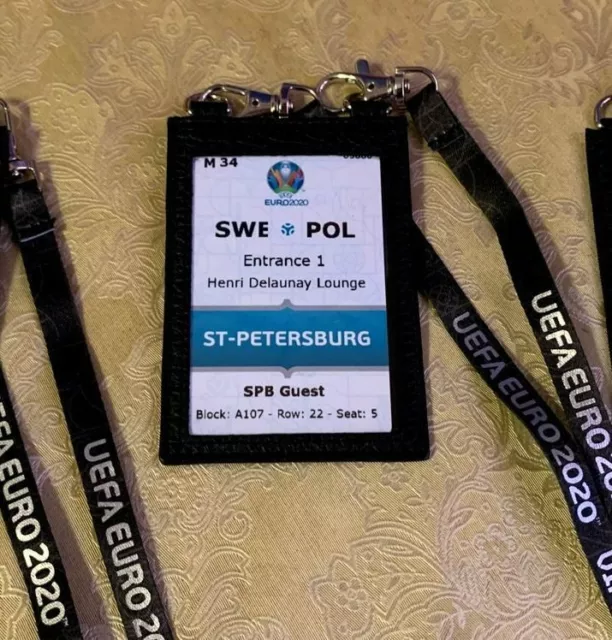 VERY RARE VIP Box + Pass + Lanyard UEFA EURO 2020  SWEDEN - POLAND, 23.06.2021