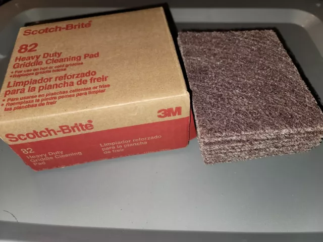 Scotch-Brite 82 Heavy Duty Griddle Cleaning Pad, 4-1/2" X 5-1/2", 10 Pack