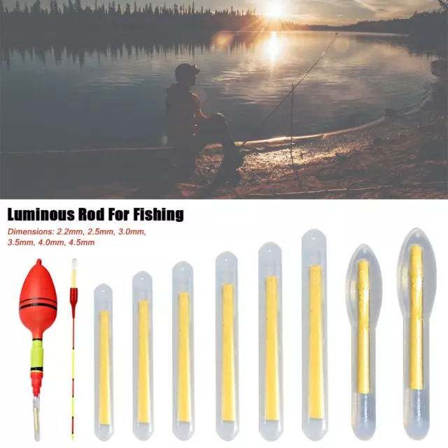 PLASTIC LUMINOUS ROD For Fishing Night Light Rough Fishing Buoy Light Stick  $15.97 - PicClick AU