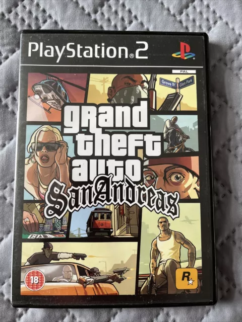 Grand Theft Auto: San Andreas (PS2) *With MAP* *Near Mint* 5026555302616