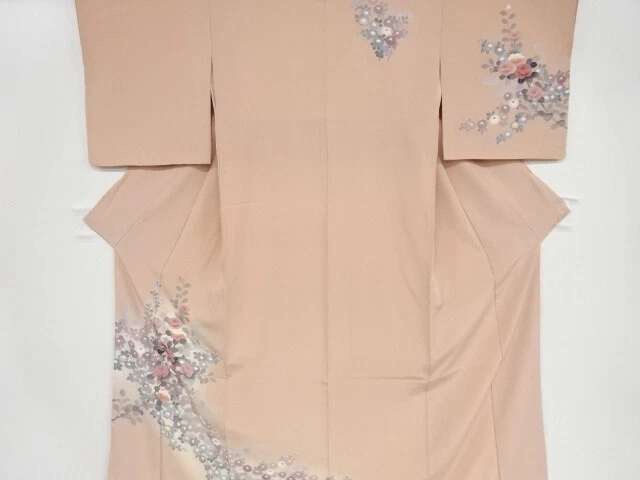 43392# Japanese Kimono / Antique Kimono / Floral Plants