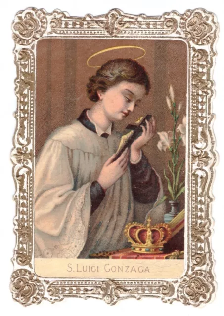 6701 - Santino Holy Card  Originale San Luigi Gonzaga